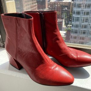 Vagabond red booties